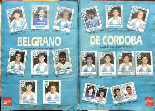 Figuritas Belgrano De Cordoba Álbum Fútbol 1992 Completo Lee