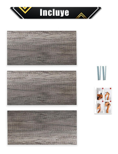 Imagen 8 de 10 de 3 Repisas Flotantes Minimalistas Melamina Vintage 30x15