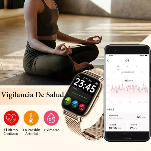 Bluetooth Llamada Mujer Smartwatch Hombre Deporte Mirar