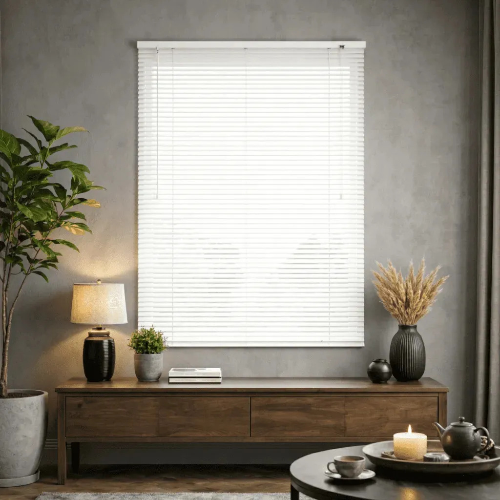 Persiana Cortina Pvc 80x130 Sala Quarto Horizontal Decoração Branco