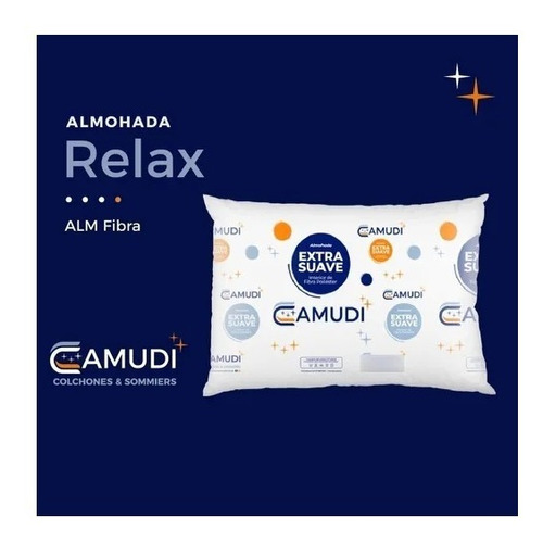 Almohada Relax Extra Suave Con Fibras Poliéster 145 Camudi