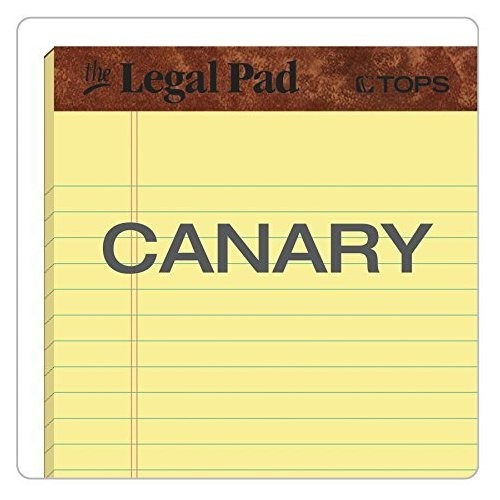 Blocs De Notas De 5 X 8 Pulgadas De Color Amarillo Canario