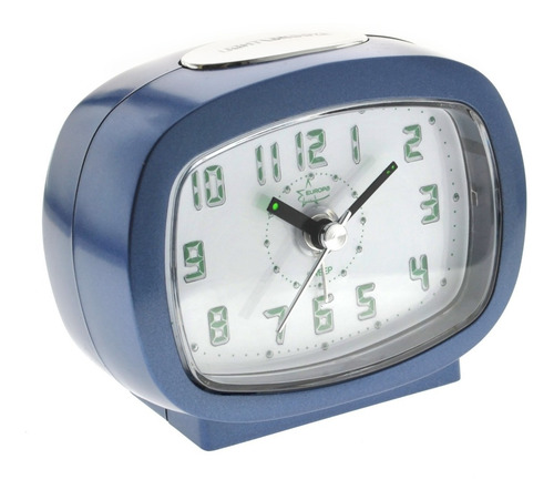 Imagen 2 de 6 de Reloj Despertador Europa Ovi Luz Led Acrílico Alarma 9007