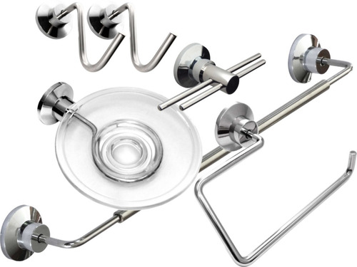 Set Accesorios Baño Acero Inoxidable