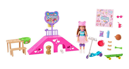 Barbie Set De Juego Skipper Pista De Patinaje