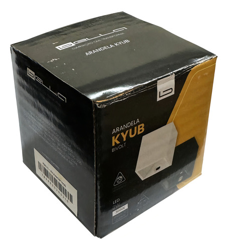 Mini Arandela Cubo 2w Foco Ajustável 3000k Ip65 Kyub Bella 110v/220v