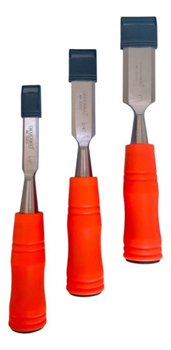 Set Juego 3 Formones Para Madera Cr-v Makawa Mk0325