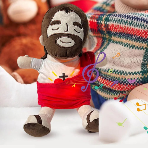 Jesus Plush Toy That Breaths With Music And Lights 30cm