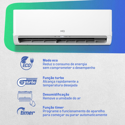 Ar Condicionado Split Hq Inverter 9k Frio Hq-inv9000fh 220v