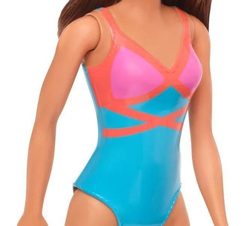 Barbie Praia Cabelo Castanho Ghw40 - Mattel