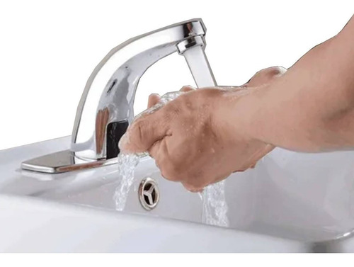 Llave Monomando Para Lavabo Con Sensor Agua Automática Iml