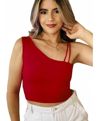 Blusa Praie Ref: Bl002rojo Siena Crop Top Mujer