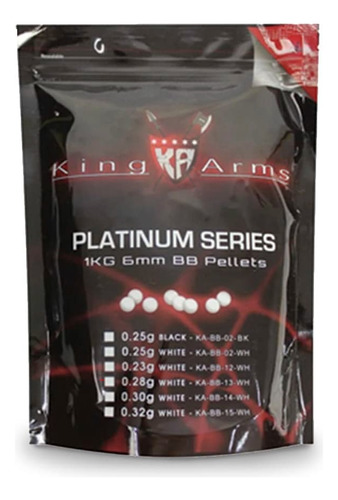 Balines King Arms 0,23 Gr X 5000 Unidades Cal 6mm
