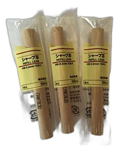 Recargas Lápiz Mecánico 0.3mm Hb (12x3)