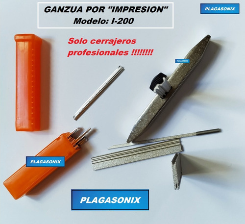 Imagen 6 de 10 de Ganzua Impresion Multipunto C/g I-200 Cerrajeria Profesional