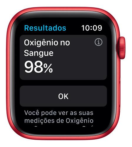 Imagem 3 de 8 de Apple Watch Series 6 (GPS) - Caixa de alumínio (PRODUCT)RED de 44 mm - Pulseira esportiva (PRODUCT)RED