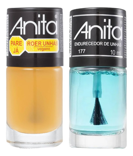 Kit 1 Pare Já De Roer Unhas 1 Endurecedor De Unhas