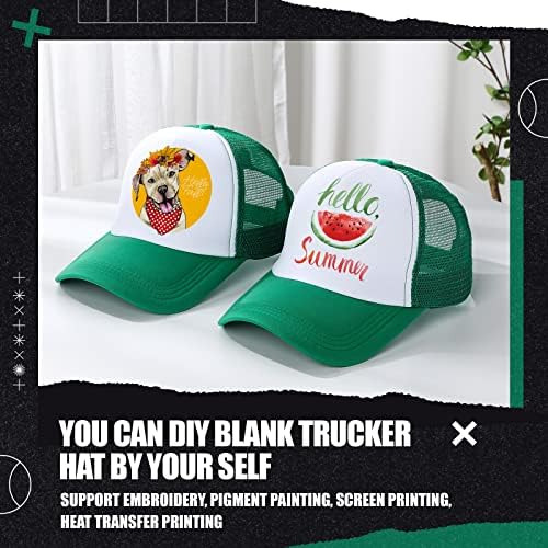 10 Gorras De Camionero En Blanco Para Sublimación, Gorra De