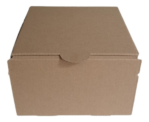 Caja Autoarmable Color Café 15x15x9,5cms. Pack 50 Unidades 