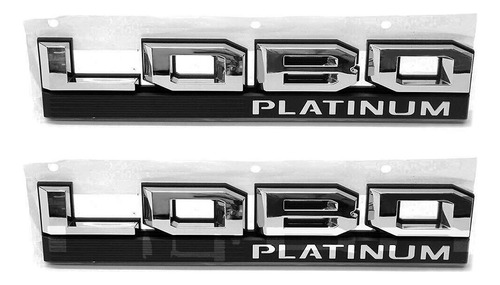 Par De Emblemas Laterales Ford Lobo Platinium 2015-2020
