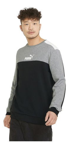 Sudadera Puma Ess + Block Crew Para Hombre 847427-01