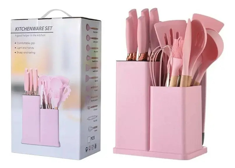 Cucharón de Plástico Rosa para Sopa y Salsa, Pack de 19 - Kitchenware
