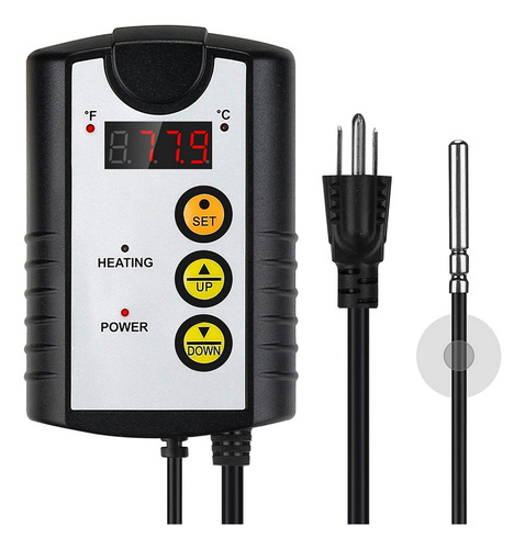 Termostato Termostato Digital De 120v 60hz Para Hidropó,