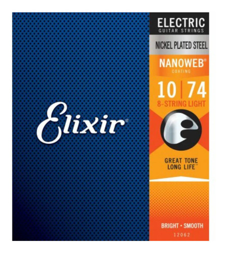 Encordado Eléctrica Elixir Nanoweb 010 8str.