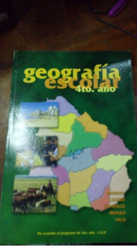 Libro  Geografía Escolar  4º Año  Monteverde