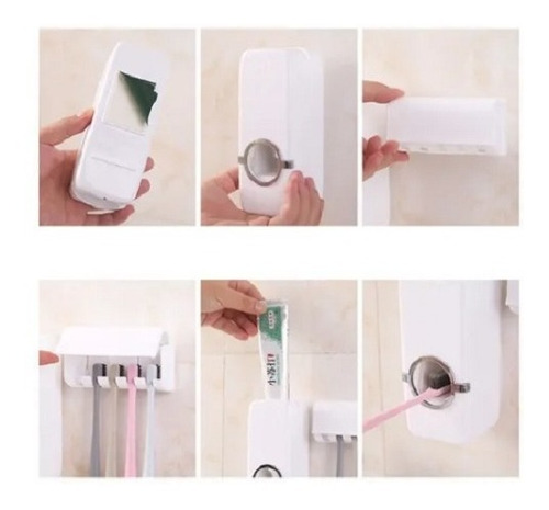 Dispenser Dentifrico Autom + Organizador Cepillos Dientes