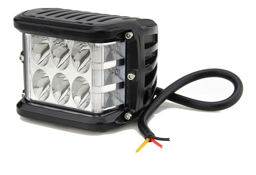 Faro Neblinero Cuadrado 6 Led 36w 12/24v Auto Moto Camioneta