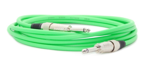 Imagen 1 de 3 de Cable Plug Plug 3 Metros Verde Fluor Higi Qualty Hamc Full 