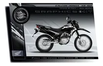 Comprar Calcos Honda Xr 150 Variante Blanco - Moto Negra - Insignia