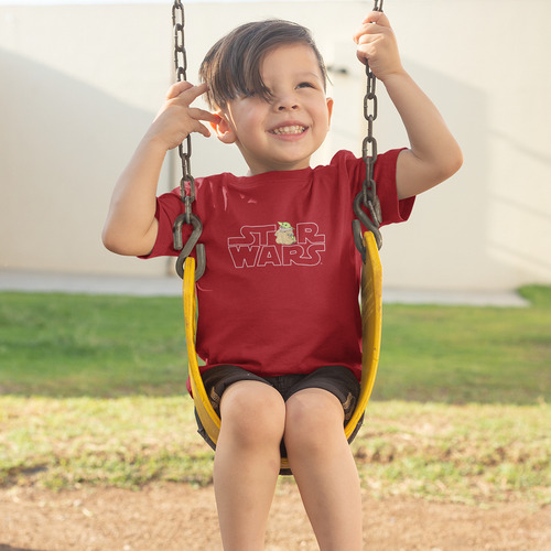 Star Wars Playera Infantil Grogu Logo Star Wars Oficial