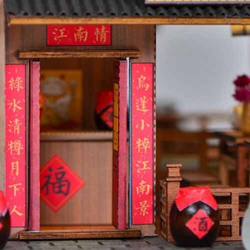 1:24 Casa De En Miniatura De Con Muebles Y Accesorios Led