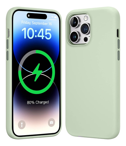 Funda Mkeke Para iPhone 14 Pro Max (verde Claro)