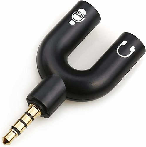 Splitter Adaptador 3.5mm Audio: Separador Micrófono Y Audí