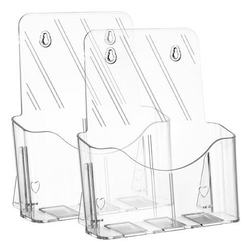 Yarlung 2 Pack Soporte Para Folletos De Acrílico, Soporte De
