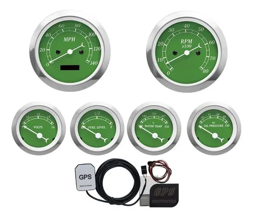 comprar Medidor De Velocidad Gps 6 En 1 Con Iluminación Verde -