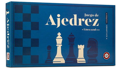 Juego De Mesa Ajedrez Linea Azul Economico Ruibal Byp