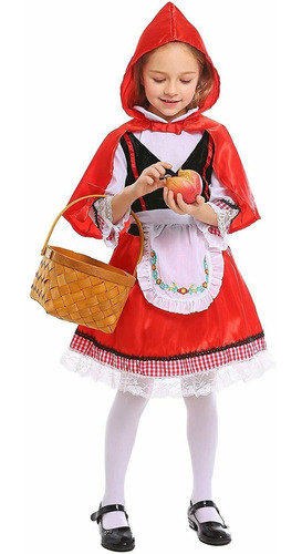Disfraz De Caperucita Roja Para Nias Nios Vestido De Fie