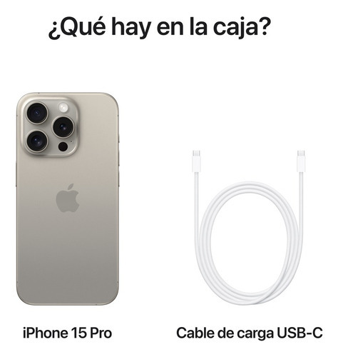 Apple iPhone 15 Pro (512 GB) - Titanio Natural - Excelente (Reacondicionado)