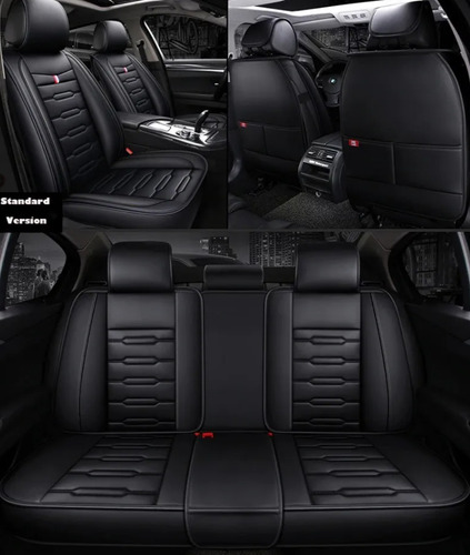 Kit Funda Cubre Asiento Auto Premium Luxury Con 4 Almoadilla