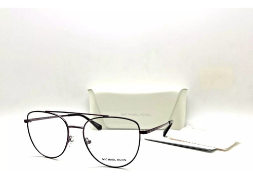 Lentes Armazón Michael Kors Demo Pilot Mk3048 1887 54 Black