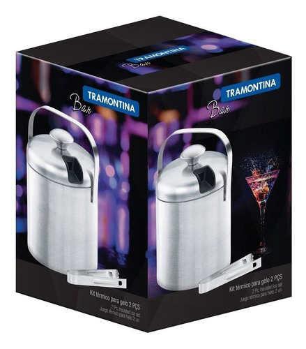 Cubitera térmica Tramontina Cosmos con asa de acero inoxidable de color de 2 piezas
