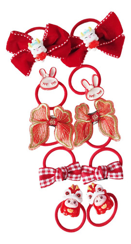 2 X 10 Peças Laços De Cabelo De Meninas De Desenhos Estilo