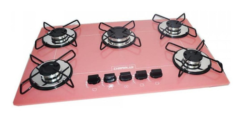 Cooktop 5 Bocas Ultra Chama Rosa Chamalux