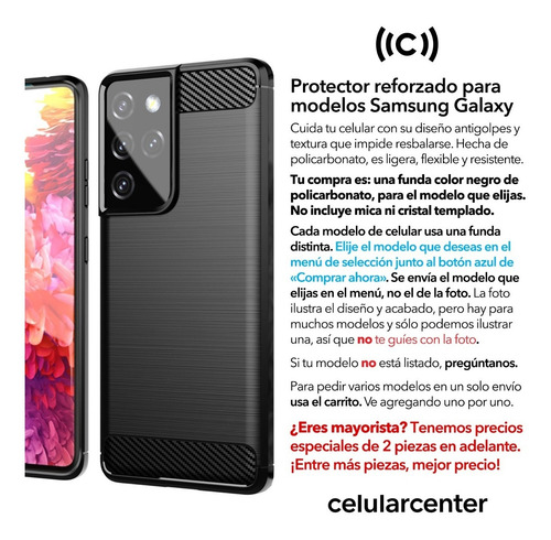 Imagen 2 de 8 de Funda Galaxy M10 M11 M12 M20 M30 M40 M51 Case Jelly Mayoreo