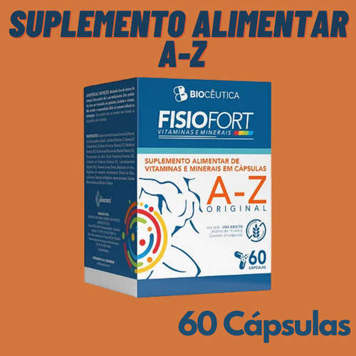 Kit 3 Suplemento Alimentar A-z Fisiofort Biocêutica 60 Cap Sabor Sem Sabor