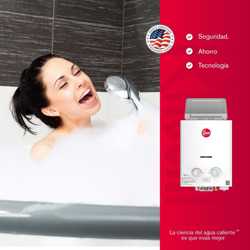 Calentador De Agua 5.5lt Gas Propano Tiro Natural Rheem